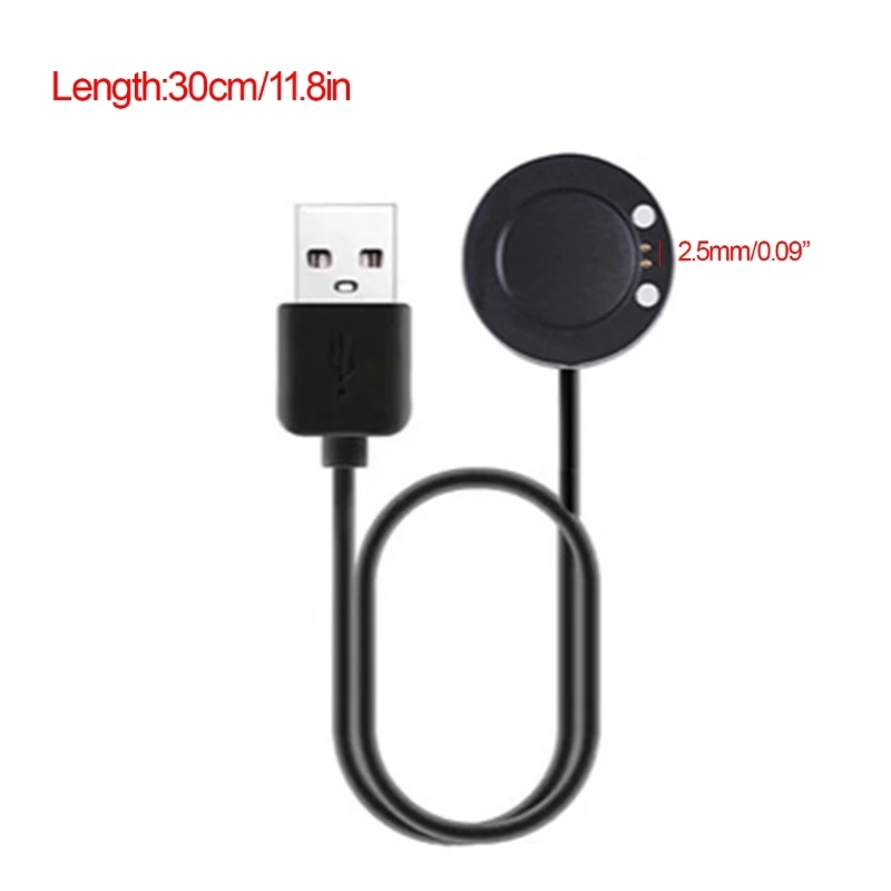 스마트 워치 전원 어댑터 충전기 크래들 USB 고속 충전 케이블 T55/ T55+Pro /T500 Pro /T500 Plus /T500 스마트워치 충전기용