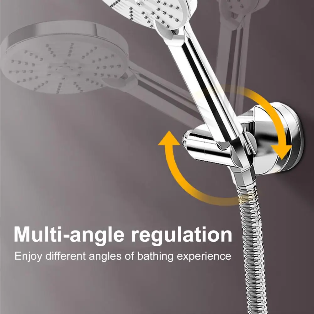 7cm Diameter Shower Base Bracket Universal With Hook Design Strong Adhesive Waterproof Handheld Shower Base Holder Replacement