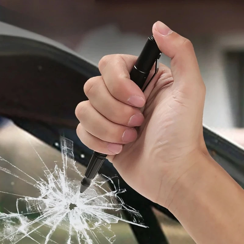 Aviation Aluminum Tactical Pen - Emergency Glass Breaker & Self-Defense Tool with Pocket Clip for EDC, Office & Student Use