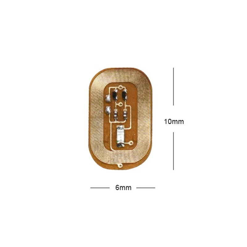1Pcs NFC Flash Nail Sticker LED Light Flash Party Decor LED Bare Chip Intelligent Luminous Nail Lamp Sticker Enhancement
