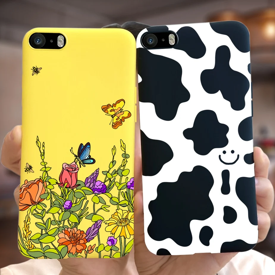 Per Iphone 5 5S Se Custodia Luxury Candy Painted Cover Custodia Morbida In Tpu Antiurto Per Apple Iphone Se 2020 2022 Iphone5 5S Coque