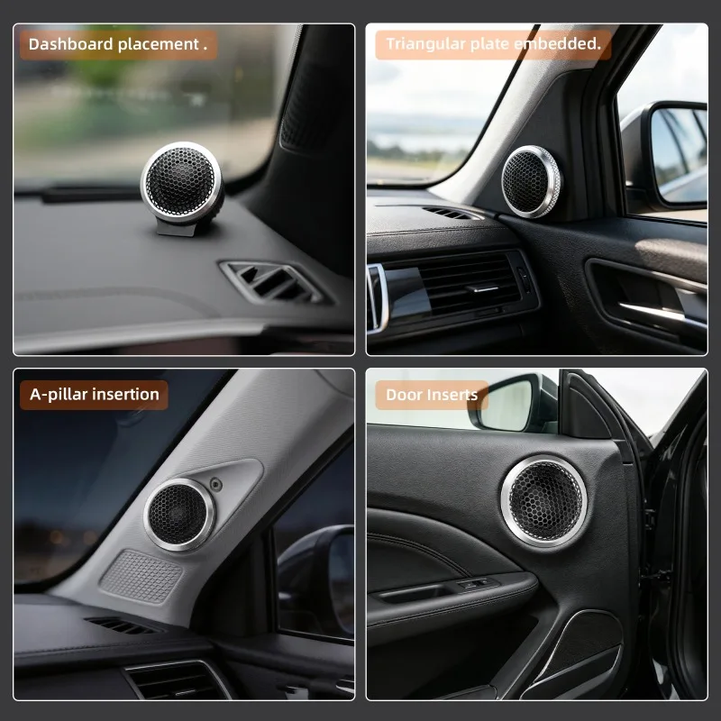 WdiYa 2 Pezzi Tweeter per Auto da 1 Pollice ad Alta Fedeltà 240W di Picco Tweeter a Cupola in Seta di Alta Gamma per un'Esperienza di Ascolto Immersiva - immagine 5