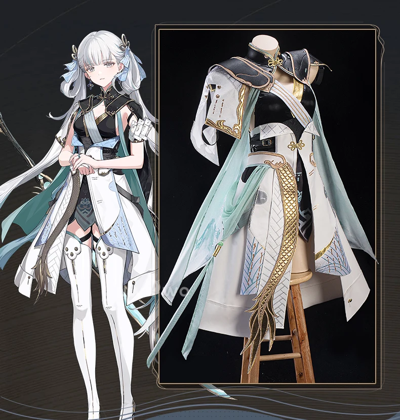 Jinhsi Cosplay Game Wuthering Waves Costume Halloween Costume 11 Jinhsi Cosplay Game Wuthering Waves Costume Halloween Costume 2