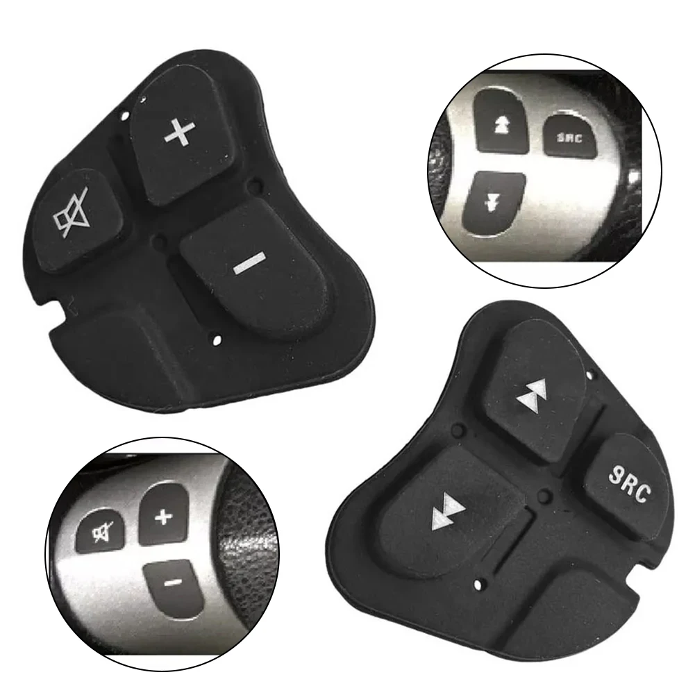 1set Multi Function Steering Wheel Audio Buttons For Alfa 147 156 166 GT Rubber Button Left Right Pair Car Interior Accessories 2