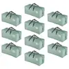 Heavy Duty Extra Large Moving Bags 10 Pack with Backpack Straps Foldable Storage Totes Ideal Camping and Organizing 2