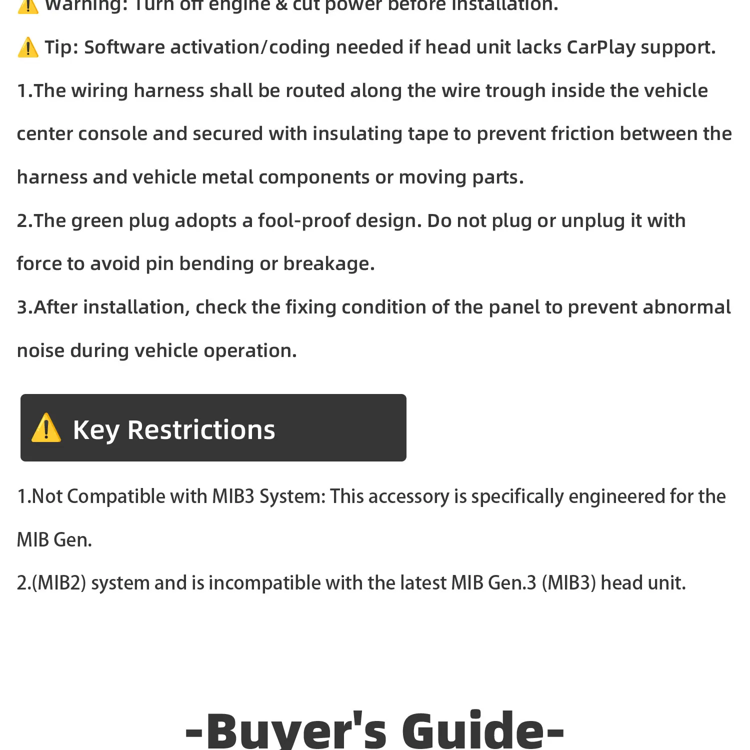 Für VW Golf 7 MK7 VII Für Passat B8 CarPlay Media AUX Schalter MIB2 MDI AMI Adapter Stecker Buchse 5Q0035726E 5Q0 035 726 E – Detail 11