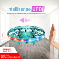 UFO induction aircraft remote control aircraft flying ball drone gesture intelligent suspended flying saucer children’s toy boy