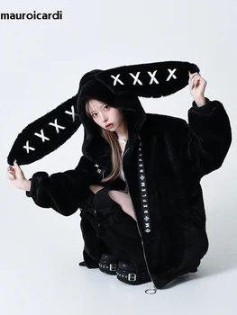 Kawaii Bunny Ear Fur Jacket