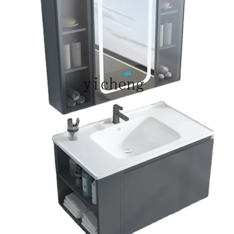 

XL Smart Stainless Steel Bathroom Vanity with Side Cabinet Drawer Wash Basin Cabinet