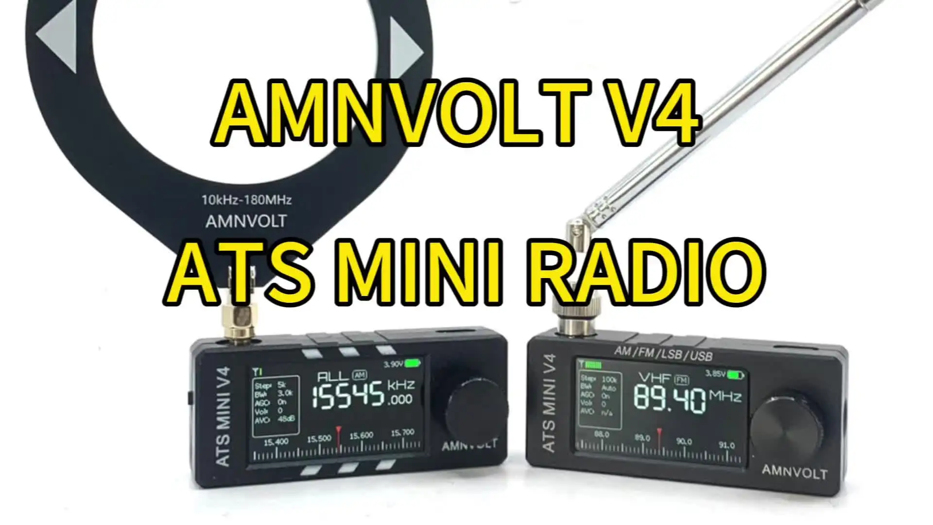 Metal Case AMNVOLT V4 ATS MINI SI4732 DSP Radio All Band FM AM SSB
