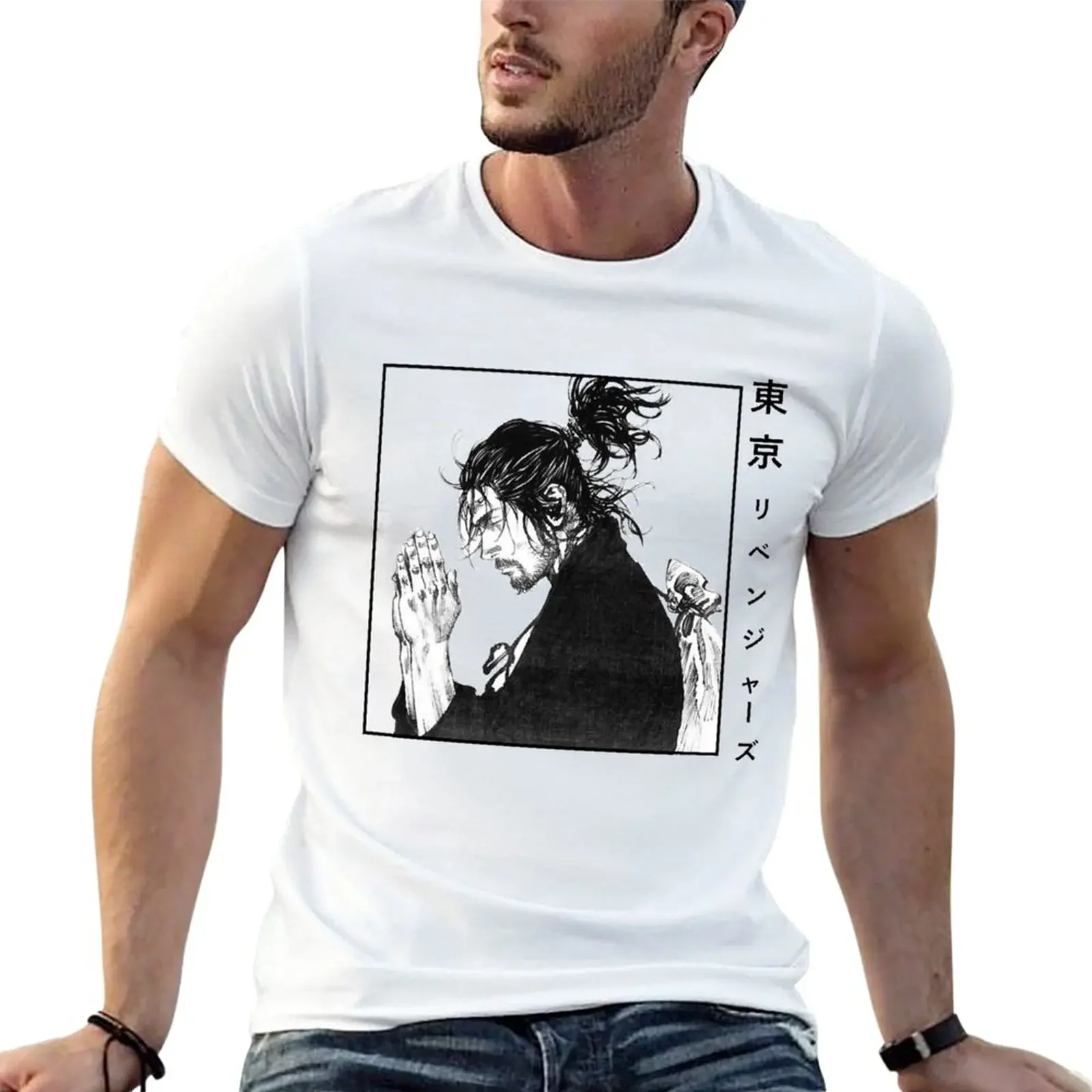Vintage Photograp Vagabond Musashi Vagabond Manga T-Shirt Grafica Estate Top T-Shirt Da Uomo Ad Asciugatura Rapida Grafica
