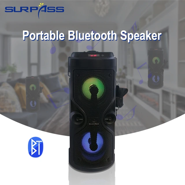 Altavoz Bluetooth portátil de 40W, columna inalámbrica de gran potencia,  estéreo, Subwoofer, altavoces de fiesta con micrófono, Karaoke familiar,  USB - AliExpress