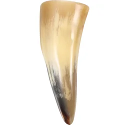 Handcrafted Ox Horn Beer and Wine Mug - Artisan Decorative Drinkware (As Shown)