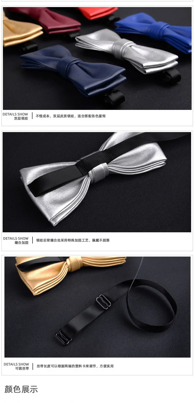 Reusable blue red wool Women children feather boy girl men flexible Best man groom green color bow tie black accessories wedding