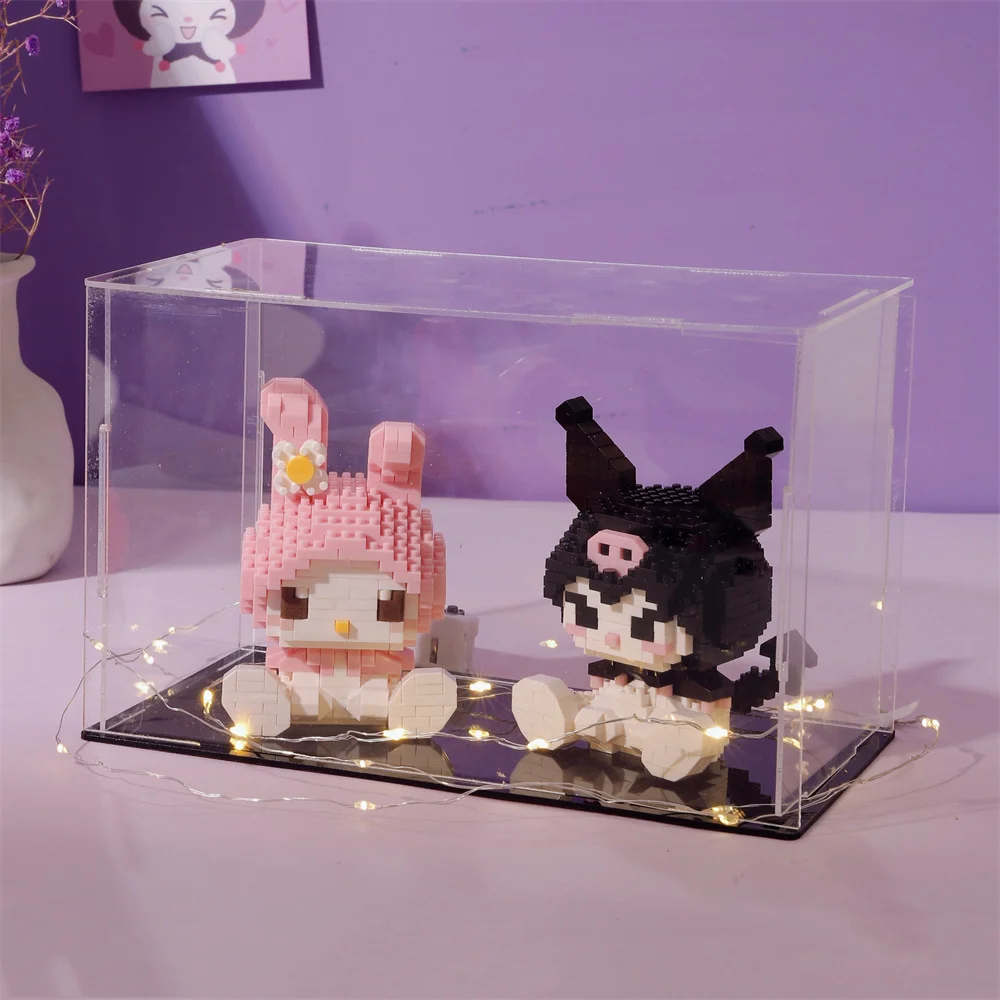 Hello Kitty Building Block Assembled Toys Decorative Ornament Sanrio Anime Figure Kuromi Model My Melody Children's Puzzle Gift 2
