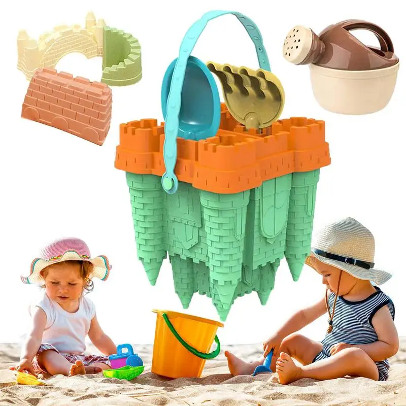 

Sandcastle Building Kit Beach Toy Set Bucket Shovel Parent-Child Interactive Game Beach Toys For Kids Toys And Games Accessories