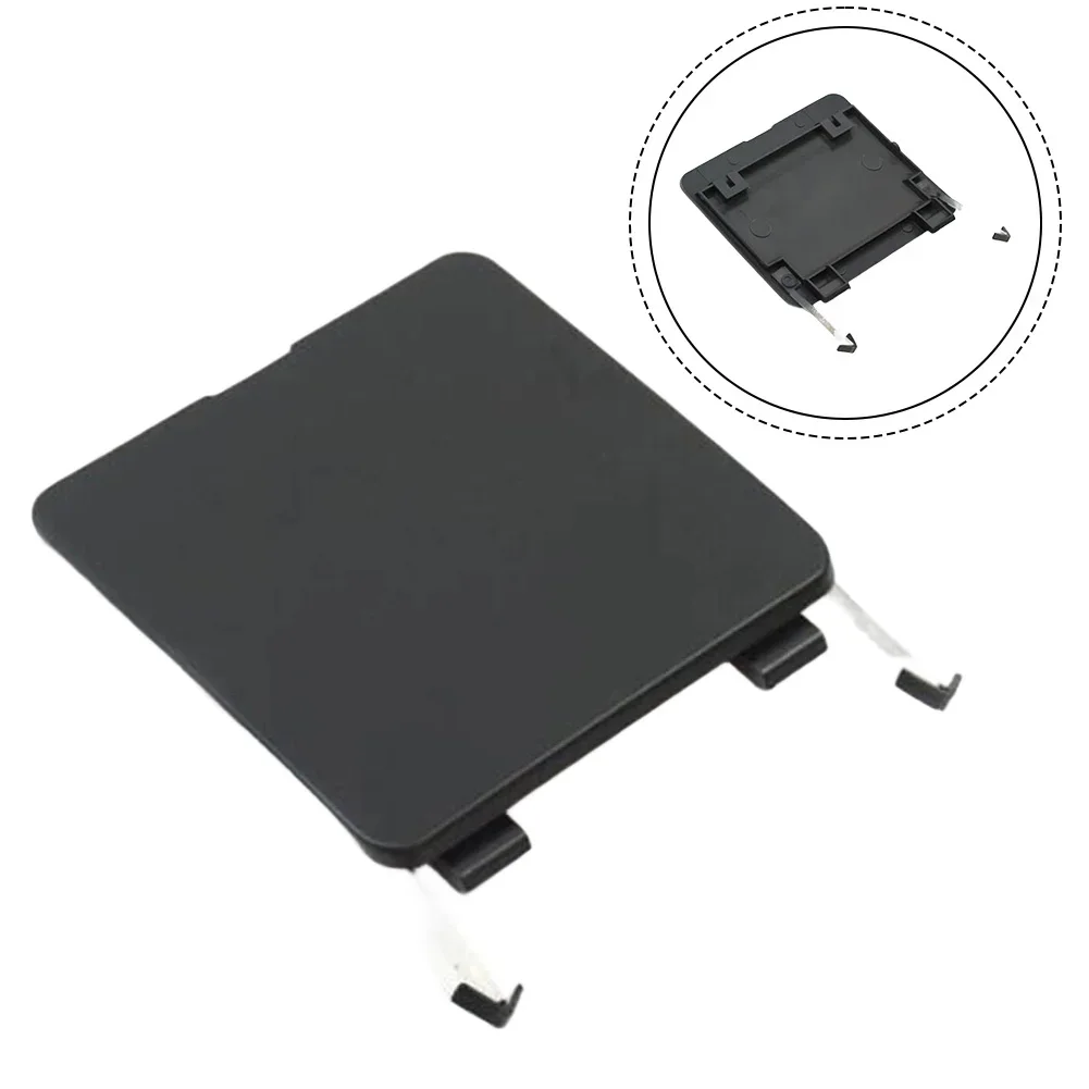 Enhanced Rear Bumper Tow Hook Cover - Black ABS Replacement, Car Exterior Accessory
