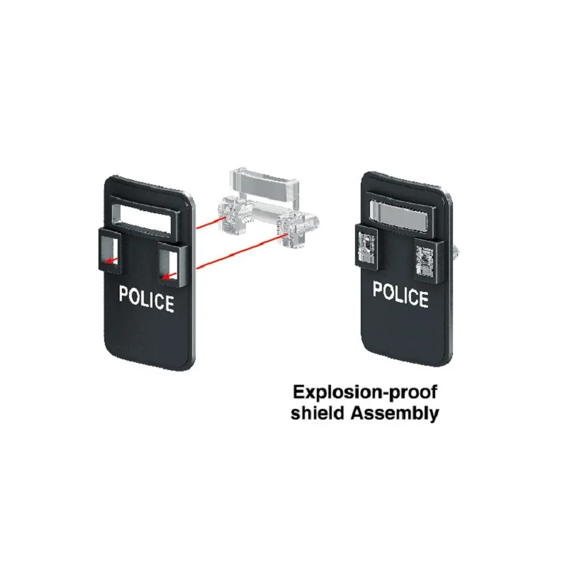 Moc Armi Militari Antisommossa Scudo Antiproiettile Polizia Urbana Swat Playmobil Accessori Brinquedos Figure Building Block Mini Giocattoli