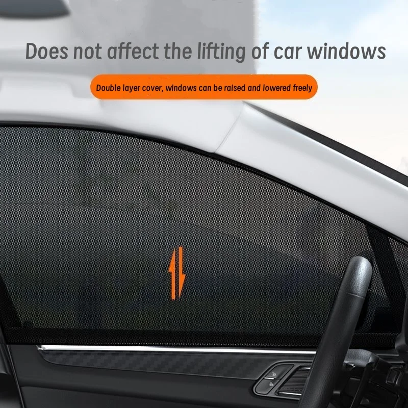 Car Window Sun Protection Net Breathable Ventilation Curtain