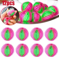 12/6pcs Catch Lint Washing Machine Accessories Hair Removal Device Laundry Balls Can Be Reused Removes Lint From Clothes Ball 1