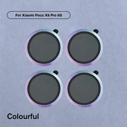 Aluminum Alloy Ring Case with Camera Lens Protector & Tempered Glass Cover Films - Poco F8 Pro (Colorful)