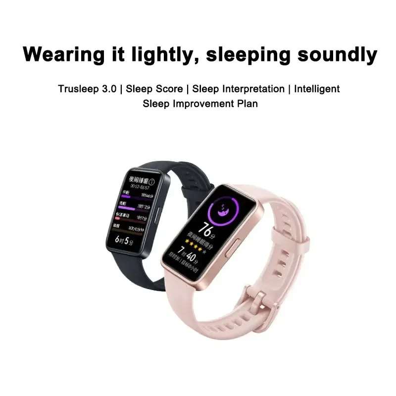 ORIGINAL HUAWEI Band 8 Smart wristband All Day Blood Oxygen AMOLED Screen Heart Rate Smart Band 2 Weeks Battery For apple mi 2