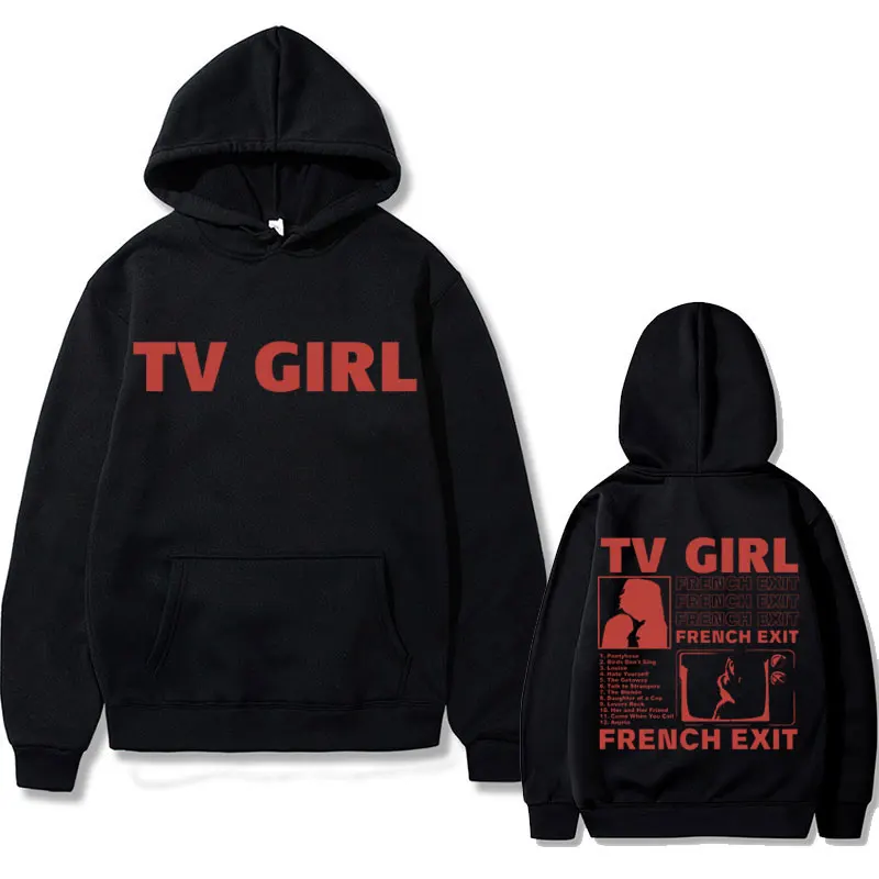 

TV Girl French Exit Album Cover Graphic Hoodie Unisex Who Really Cares Print Sweatshirt Men Women Casual Loose Oversized Hoodies