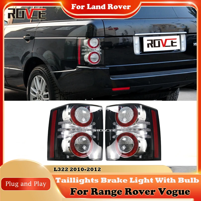 

ROVCE LED Tail Light Rear Taillights Brake Light With Bulb for Land Rover Range Rover Vogue 2010-2012 L322 LR028513 LR028515