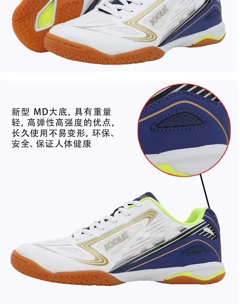 Description Picture 6 of itemTraining Table Tennis Shoes Women Men Comfortable Tennis Sneakers Light Weight Badminton Footwears