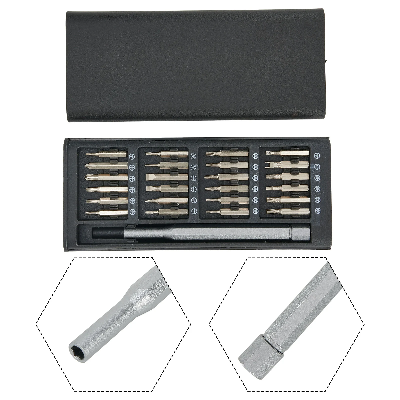 

25In1 Screwdriver Bit Handle Set Precision Magnetic Torx Head For Electric Appliance Mobile Phone PC Repairing Hand Tools