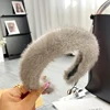 2025 New Women Luxury winter 100% Real Mink Fur Headbands High Quality Real Fur Hair Band Lady Fashion Hair Hoop Furry Gift