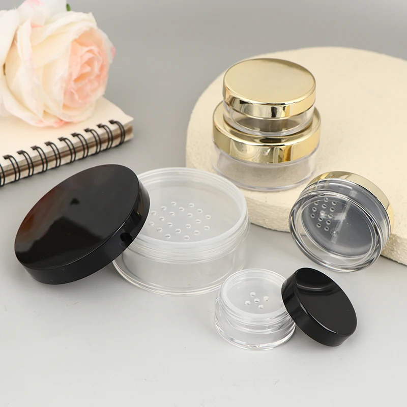 Leere 5/10/20/30g Lose Pulver Glas Mit Rotierenden Sieb Container Glas Kunststoff Kosmetik make-up Pulver Füllung Kann Topf Deckel Twist – Detail 9