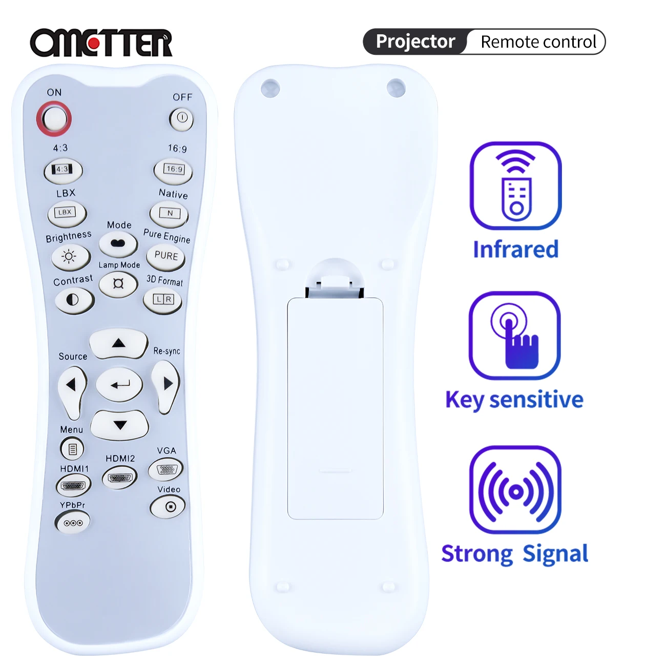 Remote Control For Optoma projector DH1011,EH300,HD131X,HD131Xe