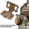 Tactical MOLLE Phone Holder, Folding Navigation Board, Cellphone Hold Gear, Airsoft Hunting Vest Accessories 1
