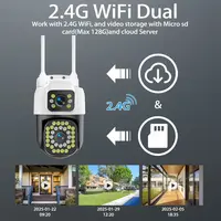 Caméra de surveillance WiFi 4K 8MP, caméra IP PTZ extérieure à double objectif, suivi automatique, audio vidéo, ONVIF, caméra de sécurité CCTV YOOSEE 3
