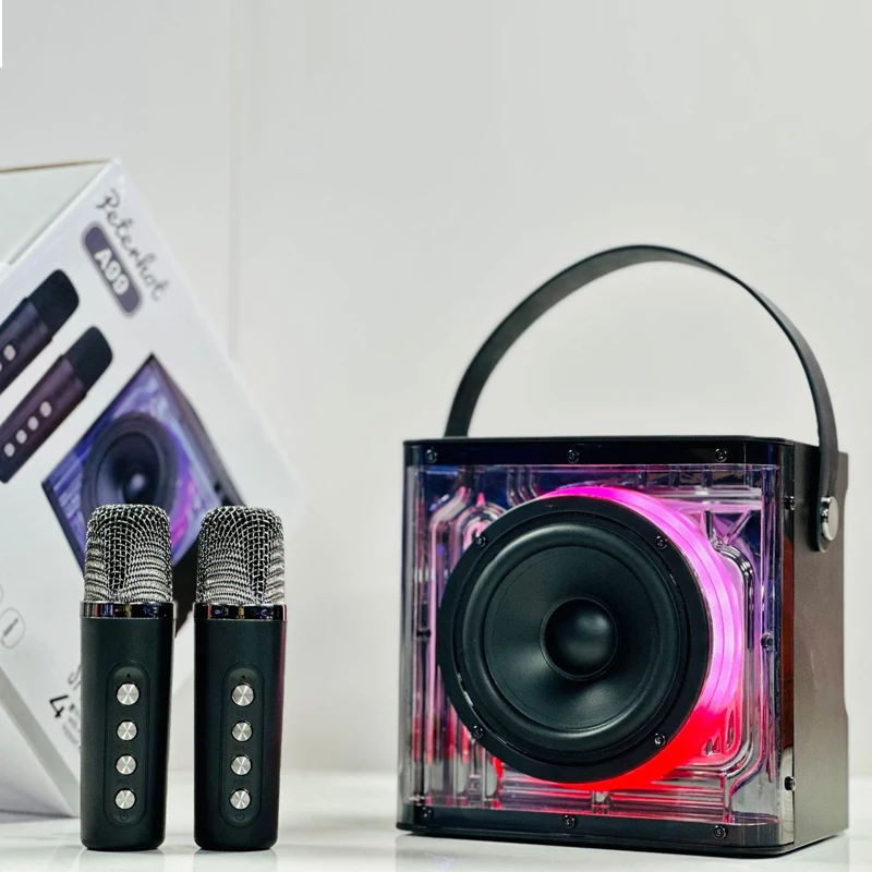 

Портативная модная прозрачная Bluetooth-колонка с разноцветным освещением
