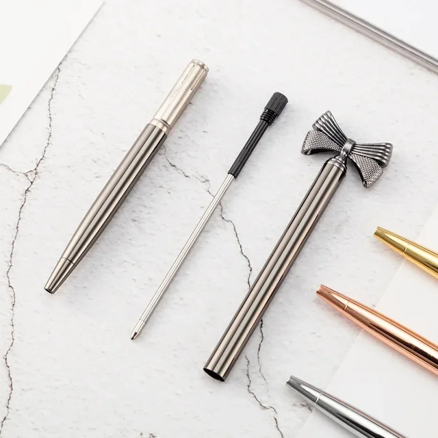 New Kawaii Cute Bow Ball Pens Ballpen Fashion Girl Ballpoint Pens Pens for School Supplies Office Korean Creative Stationery 3