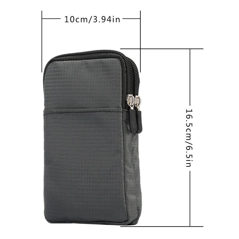 HAISSKY Hook Loop Belt Holster Phone Pouch - Universal Crossbody Storage Bag