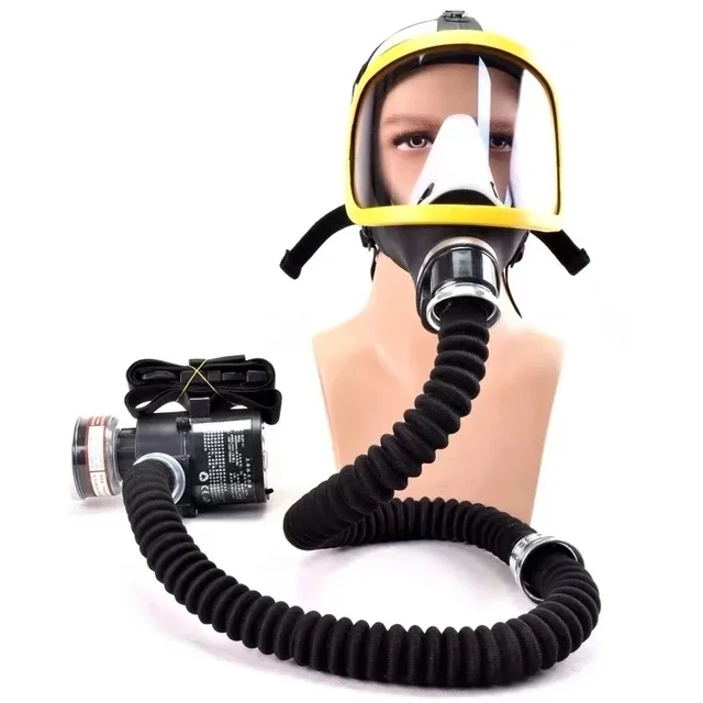 Protective Electric Constant Flow Supplied Air Fed Full Face Gas Mask Respirator System respirator Mask Workplace Safety Supplie 4