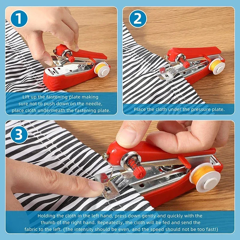 Portable Manual Sewing Machine for DIY Fabric Sewing
