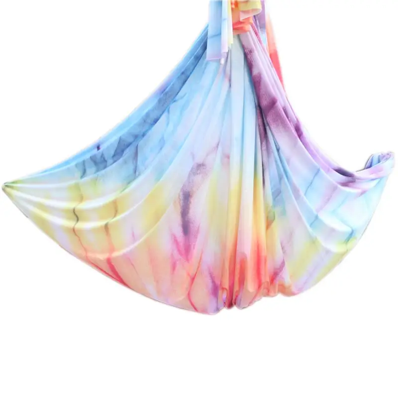 New Gradient 5M Aerial Silks Yoga Hammock Fabric for Aerial Acrobatic Circus Arts Dance Swing Yoga Hammock Studio