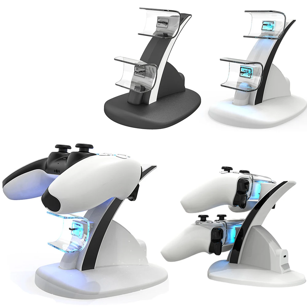 Controller Wireless Gamepad Dual Charger Culla Per Ps5 Dual Type-C Contact Charging Stand Station Culla Per Sony Playstation 5