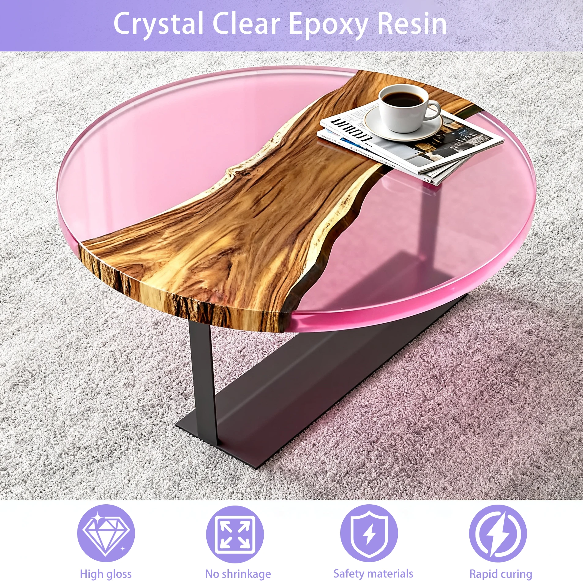 Crystal Clear Hard UV Cure Epoxy Resin 3