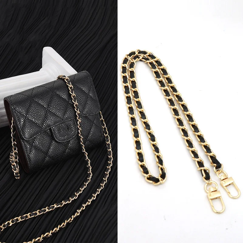 30/60/100/120/140cm PU Leather+Metal Chain Shoulder Bag Strap for Women  Fashion Bag Crossbody Bag Lady Leather Strap for Handbag - AliExpress