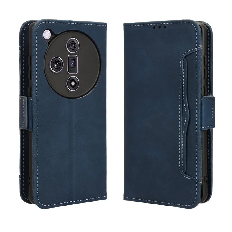 Per Oppo Find X7 Custodia Cover Premium Leather Flip Multi-Card Slot Cover Per Oppo Find X7 Findx7 Custodia Per Telefono