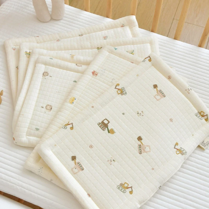 Newborn Baby Flat Pillow Cartoon Printed Baby Pillow Cotton New Born Cloud Pillow Four Seasons Universal Pillow Cushion 4