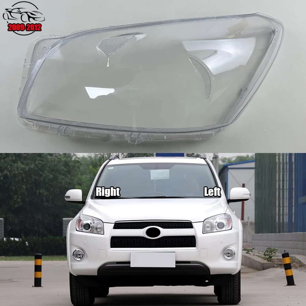 

For Toyota Rav4 2009 2010 2011 2012 Lamp Cover Headlamp Shell Transparent Lampshade Headlight Shade Lens Plexiglass