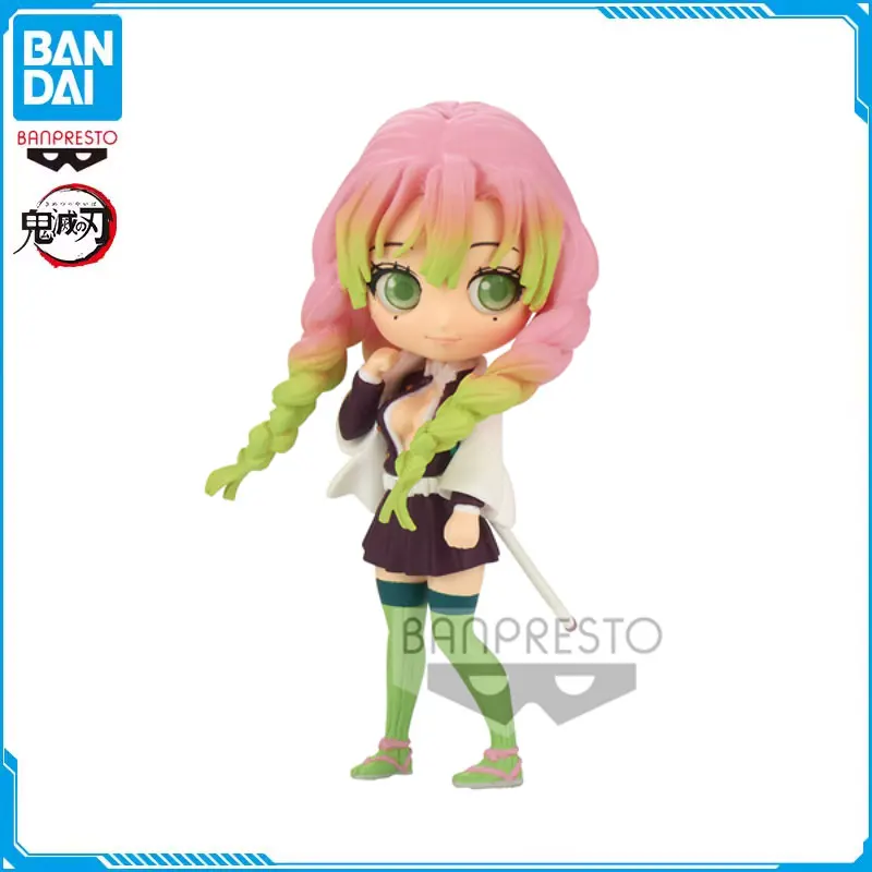 

7cm Bandai Anime Demon Slayer Figure Kanroji Mitsuri Kamado Nezuko Kawaii Qposket Action Figures PVC Collection Model Toys