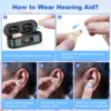 Rechargeable Portable Hearing Aids For Deafness Sound Amplifier Portable BTE Elderly Hearing Aid Invisible Hearing Amplifiers 4
