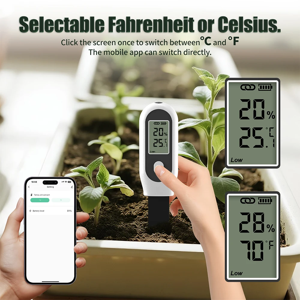 Tuya Zigbee Soil Meter For Garden